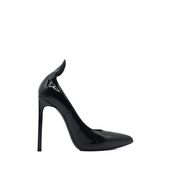 Saint Laurent Thorn Patent Leather Pointed Toe Pump Size 35.5 EU - Picture 1 of 11